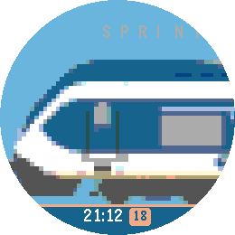 Passing Trains on gabbro